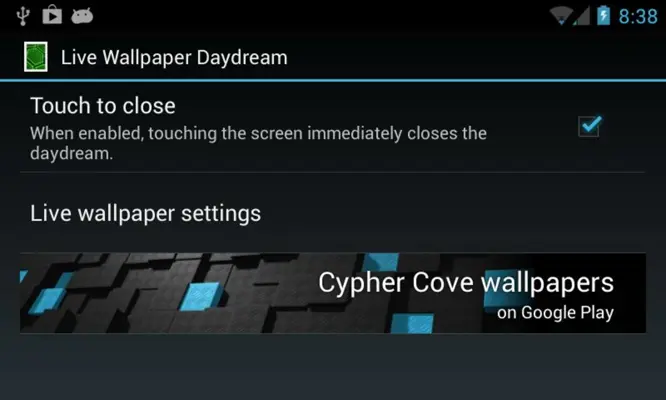 Live Wallpaper Daydream android App screenshot 0